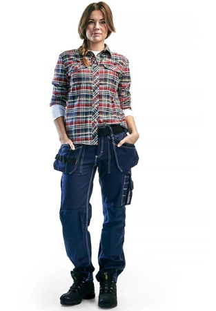 Pantalon 1545 multipoches Femme 100% coton