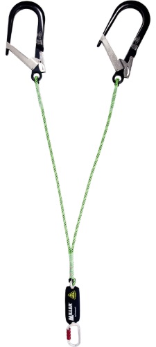 Longe fourche en drisse 1,5m avec absorbeur d'�nergie et 2 GO100