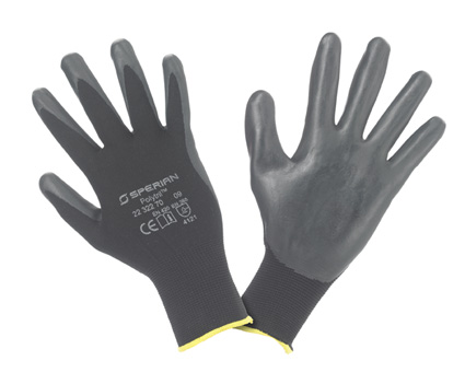 Gant Tricot� polyamide enduit nitrile microporeux POLYTRIL BLACK FOAM
