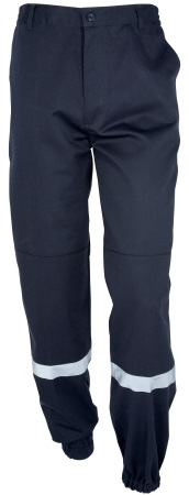 Pantalon F2 bandes r�tro-r�fl�chissantes poly/coton