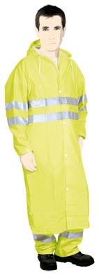 Manteau de pluie � capuche haute visibilit� classe 3 Sonoflex