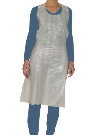 Tablier poly�thyl�ne blanc