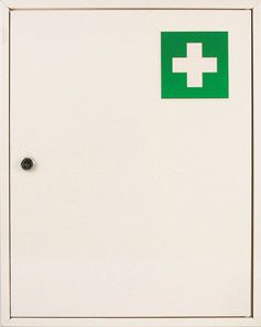 Armoire � pharmacie 5-10 personnes, 1 porte, 2 �tag�res