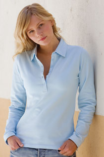 Polo Femme manches longues coton �pais
