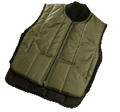 Veste sans manche avec col montant