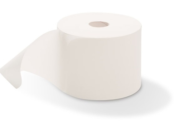 Bobine d'essuyage industriel 1000 formats blanc lisse