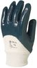 Gants simple enduction Nitrile bleu dos ar