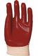 Gant PVC rouge dos ar,  modle standard