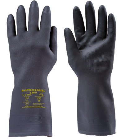Gant N�opr�ne noir floqu� coton EUROCHEM NE5310