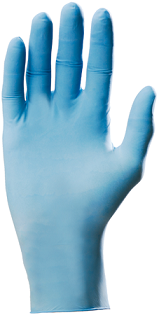 Gants Nitrile non poudr�s - bo�te de 100 gants
