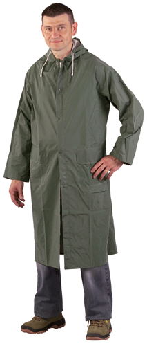Manteau de pluie poly/coton enduit PVC