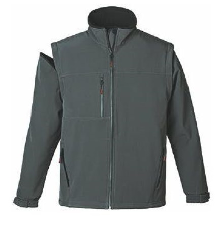 Veste YANG 2 en 1 Softshell manches amovibles