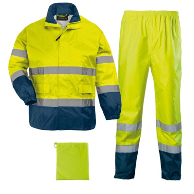 Ensemble Veste + Pantalon de pluie HI WAY Rainsuit hi-viz
