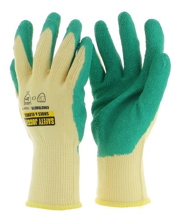 Gant CONSTRUCTO coton enduit Latex vert