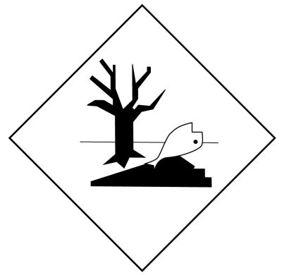 Etiquette de DANGER (ADR) aluminium N� 11 Mati�res dangereuses pour l'environnement