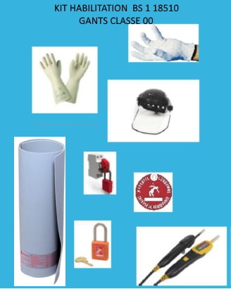 KIT d'Habilitation BS1 - Gants Latex Classe 00