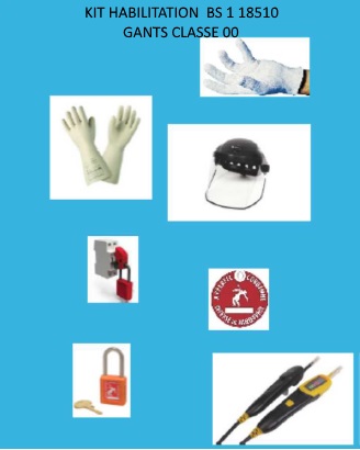 KIT d'Habilitation BS1 18510 - Gants Latex Classe 00