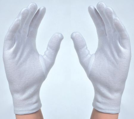 Gants coton Interlock blanchi JBP100SW