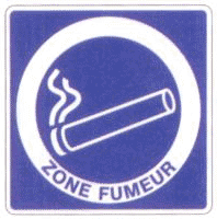 ZONE FUMEUR panneau rigide