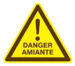 DANGER AMIANTE support adh�sif