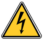 DANGER ELECTRIQUE support adh�sif