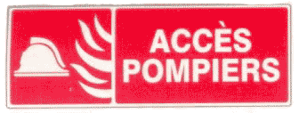 ACCES POMPIERS support adh�sif