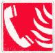 TELEPHONE INCENDIE support adhsif