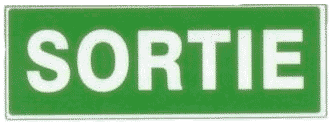 SORTIE support adh�sif