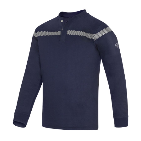 Polo multirisques COBALT manches longues