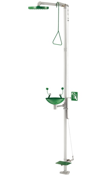 Combin� douche et laveur d'yeux DLP64