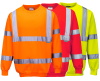 Sweat-shirt poly/coton Haute Visibilit B303